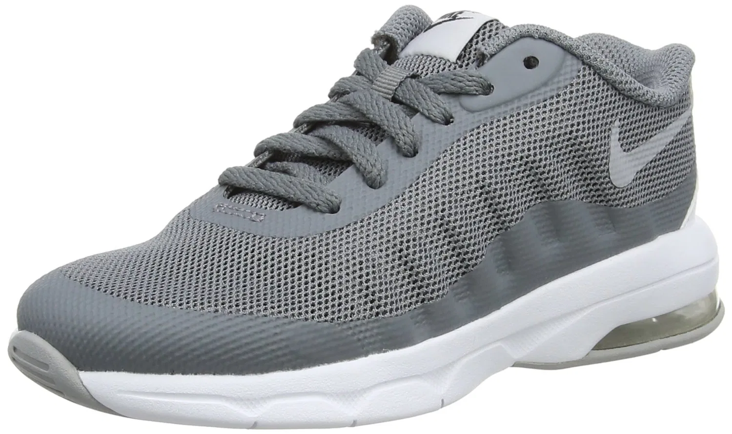 Детские кроссовки для девочек с шнуровкой NIKE Air Max Invigor NIKE, Grey Cool Grey Wolf Grey Anthracite White