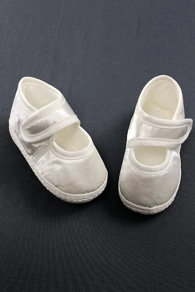 Детские пинетки для новорожденных с принтом Newborn baby booties Hayalperest Boncuk, White — фото 2