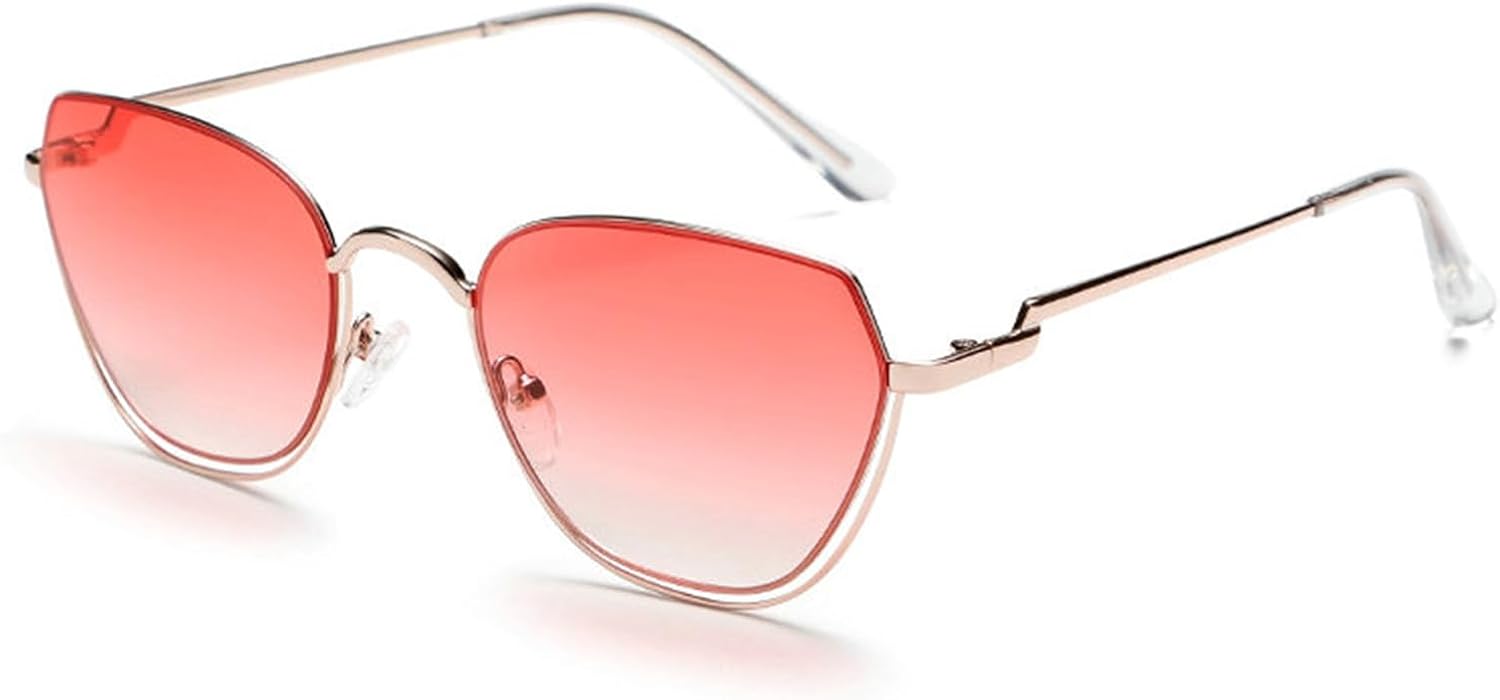 

Willochra Винтажные милые металлические солнцезащитные очки «кошачий глаз» для женщин, роскошные классические женские солнцезащитные очки UV400, модные очки для улицы UV400, C1