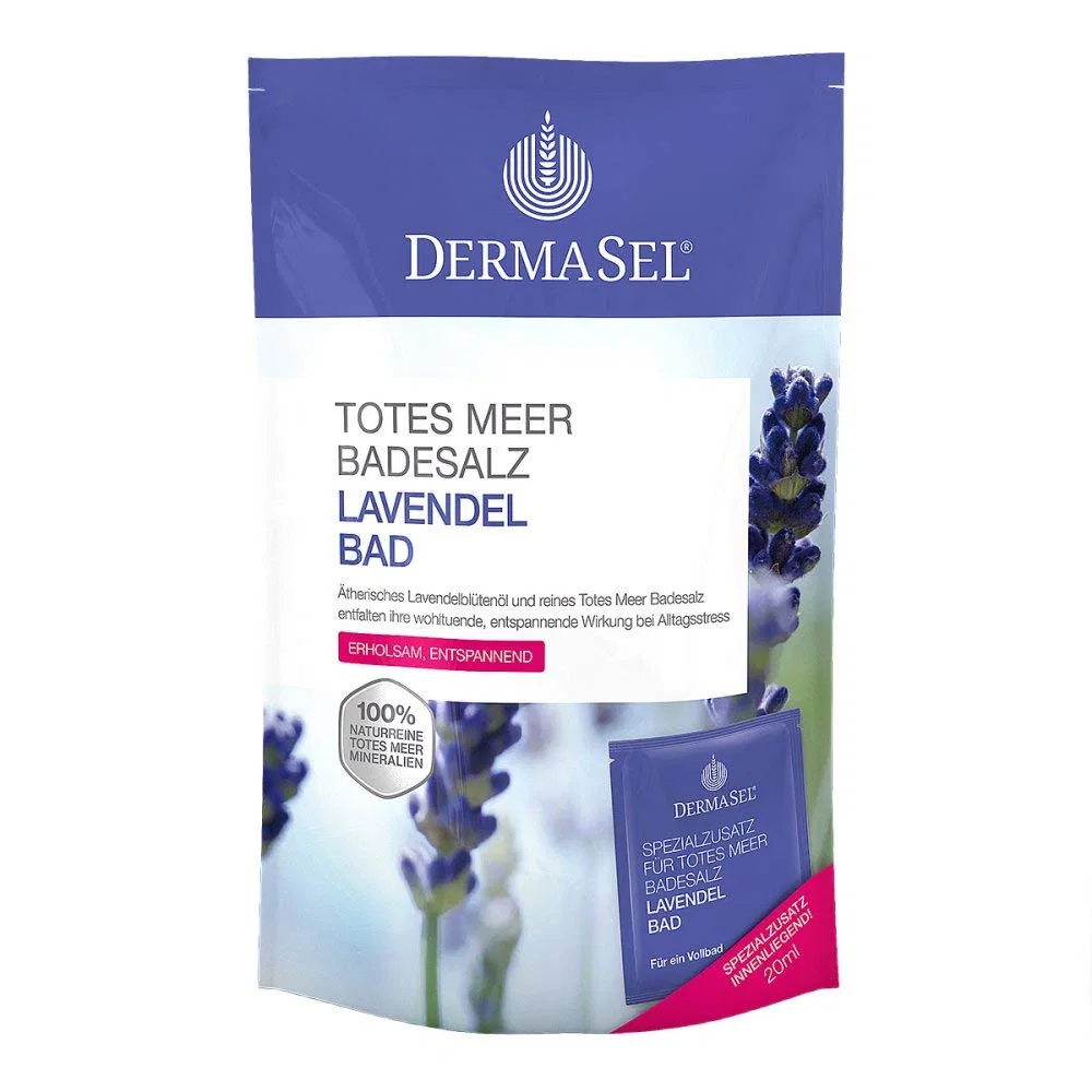 Соль для ванны Dermasel с лавандой, 355 г, Прозрачный