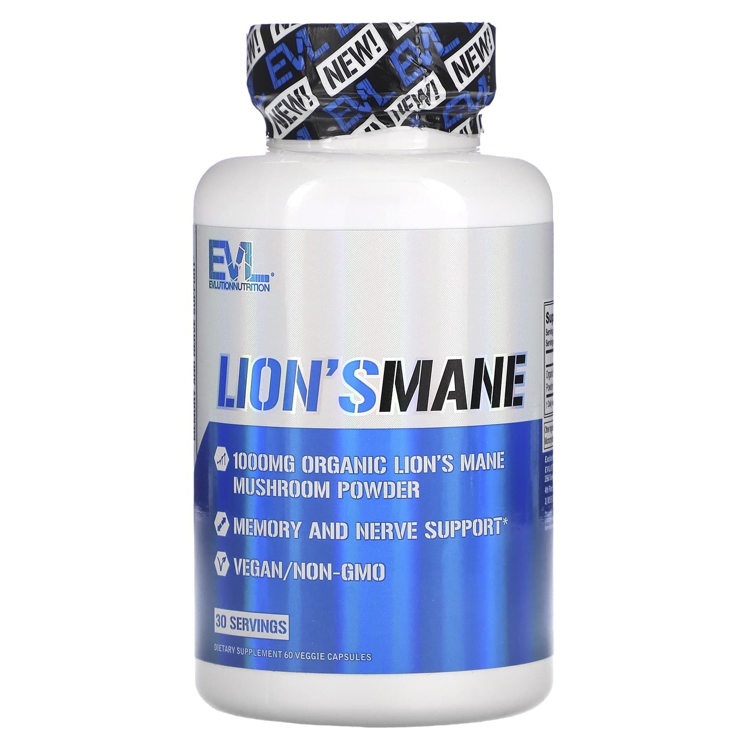 

Добавка EVLution Nutrition львиная грива, 60 растительных капсул