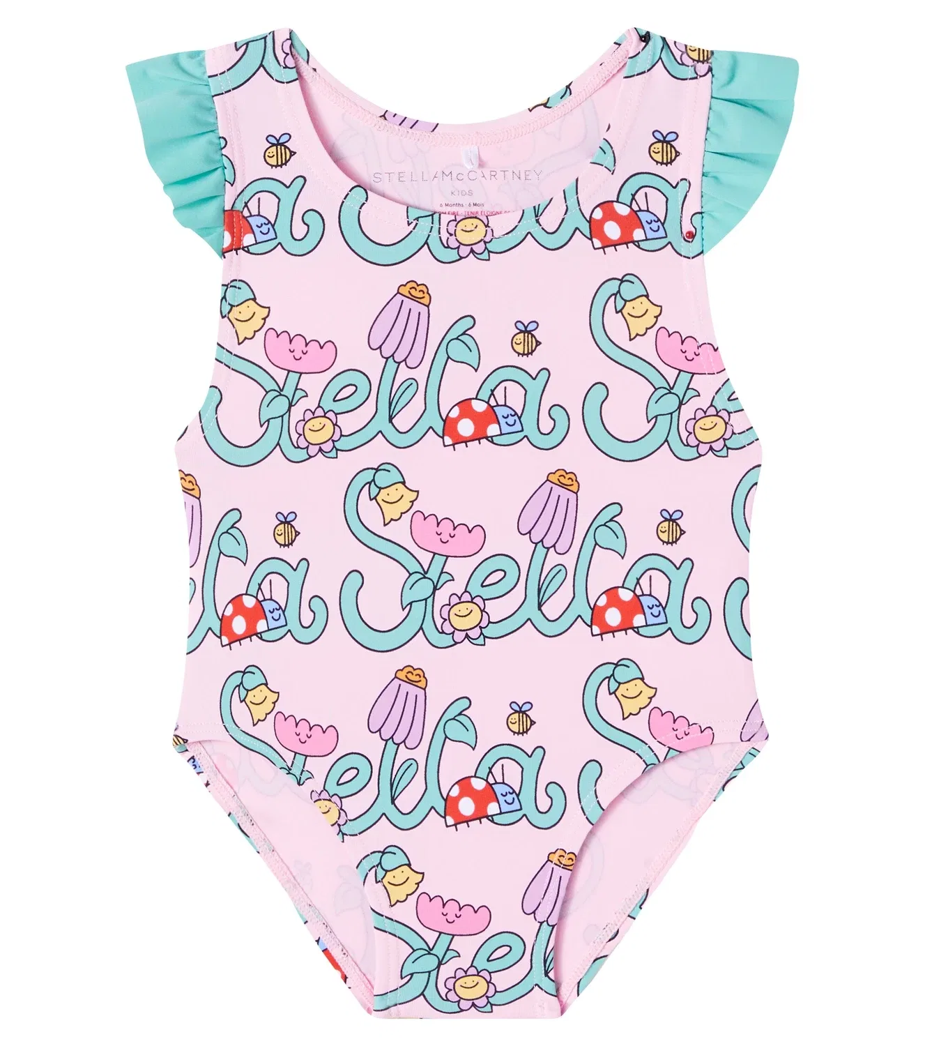 Раздельный купальник с принтом Baby Stella Stella Mccartney Kids, розовый