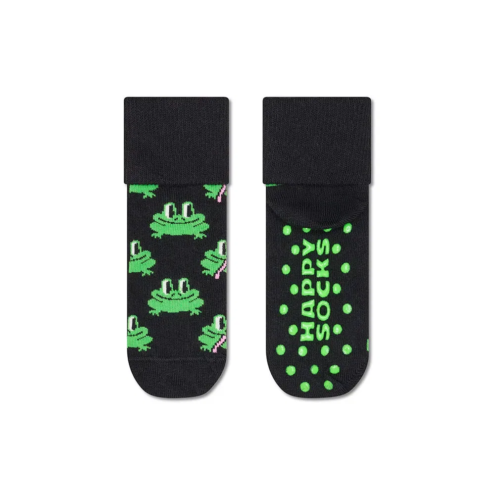 Носки противоскользящие Frog Happy Socks, черный