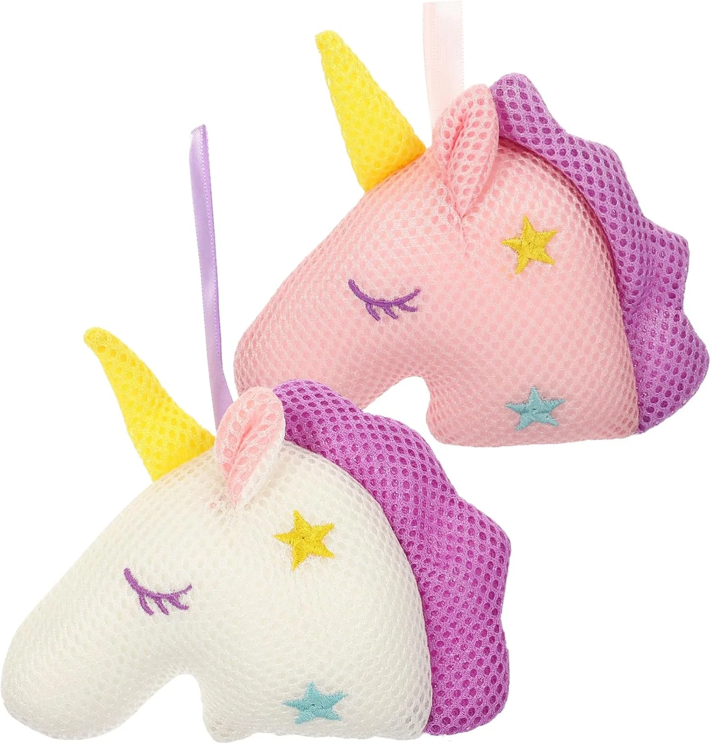 Мочалка для душа Unicorn, FRCOLOR, набор 6 шт, 16x10x15 см, мультиколор