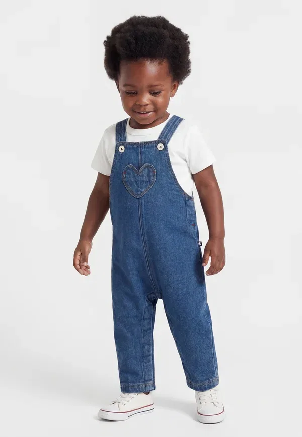 Комбинезон хлопковый Petit Bateau, denim moyen