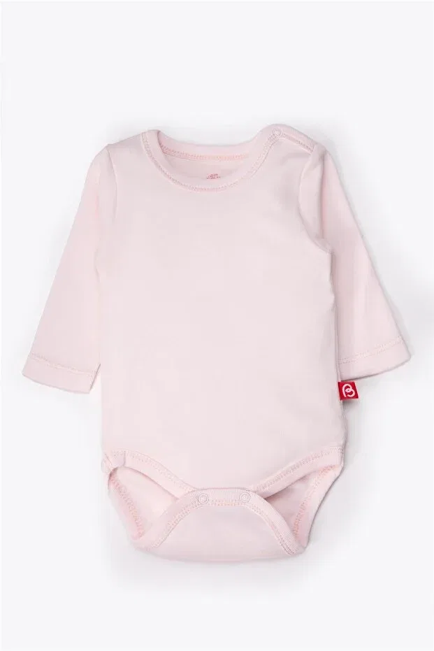 Детское боди-комбинезон с длинным рукавом Long sleeve body 2-piece Bebetto, Pink — фото 2