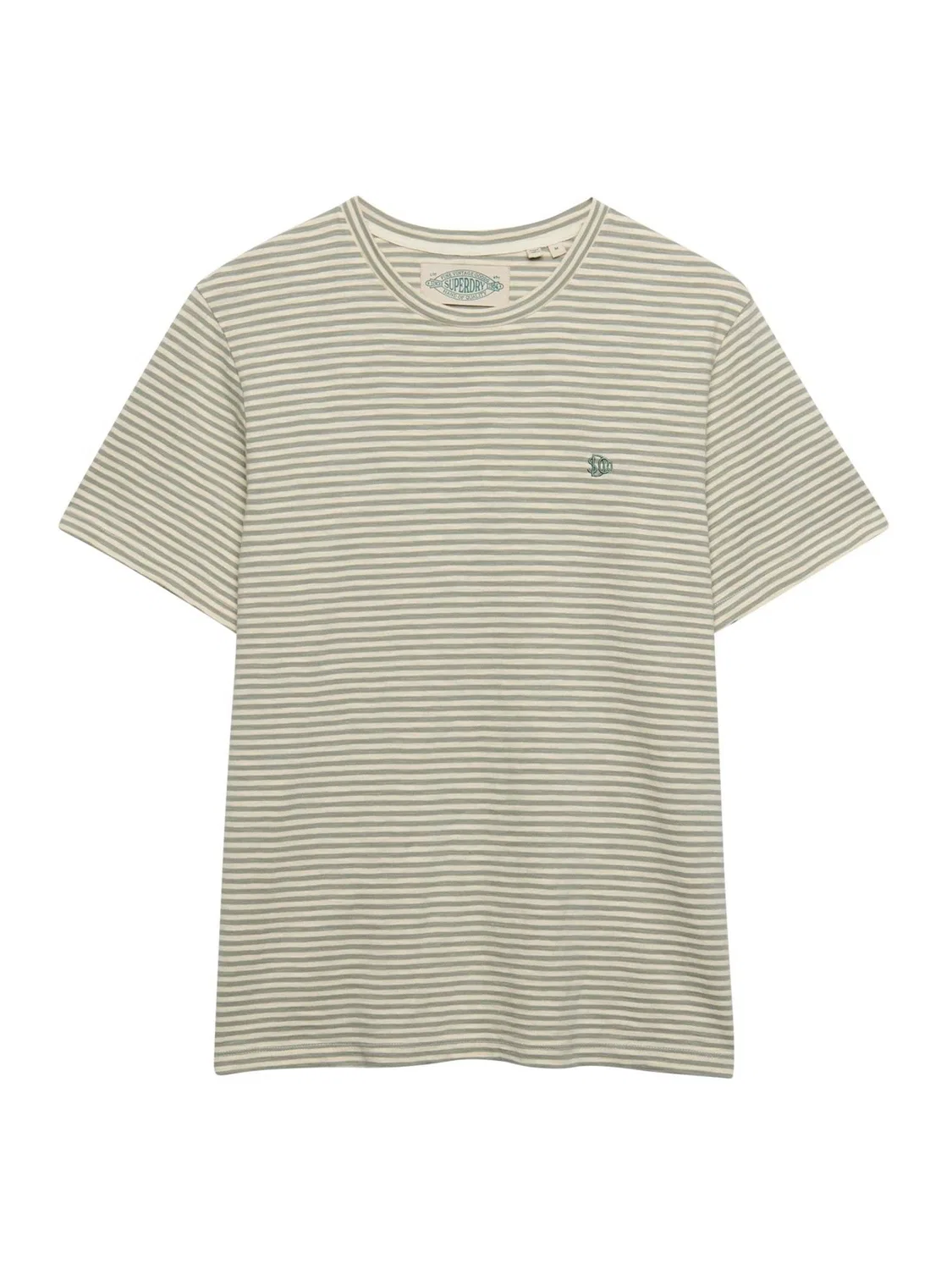 Футболка с полоской, классическая, Essential Stripe Superdry, зеленый — фото 4