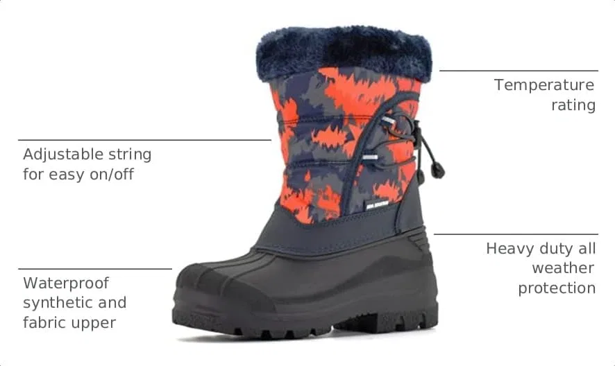 Детские зимние снежные ботинки для девочек Nova Mountain Nova Footwear, Blackmulti — фото 3