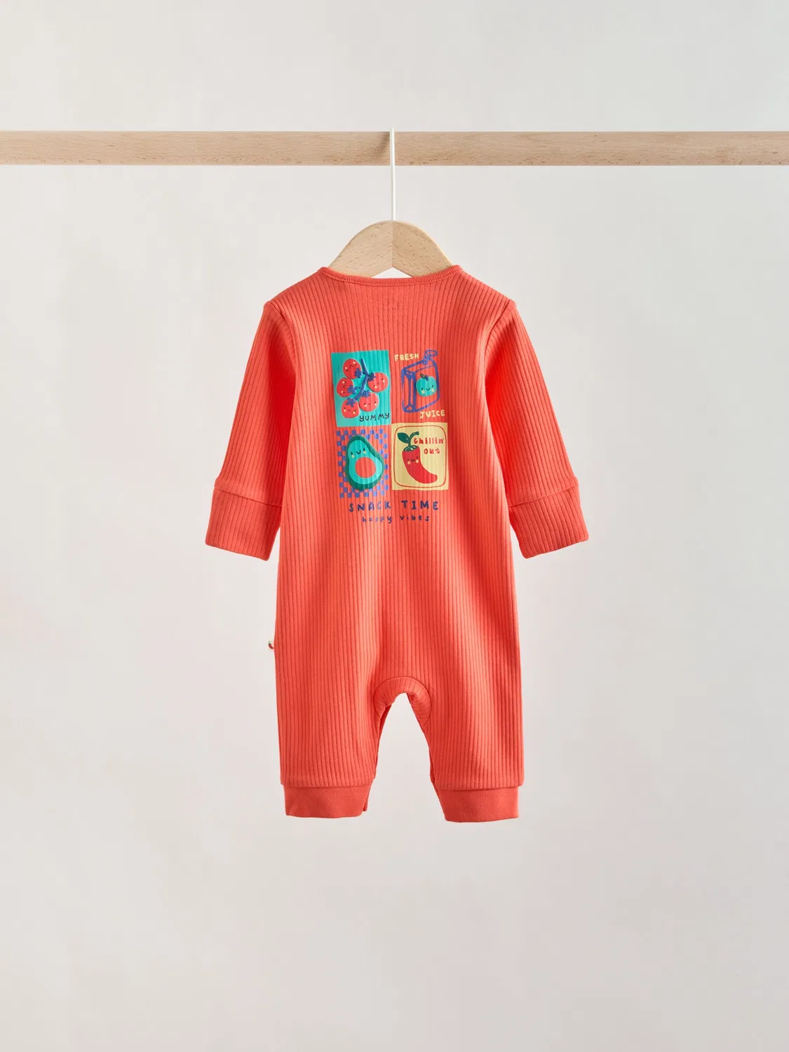 Комплект из 3 боди-слипов с принтом, модель Multi Chilli Print Next, мультиколор — фото 4
