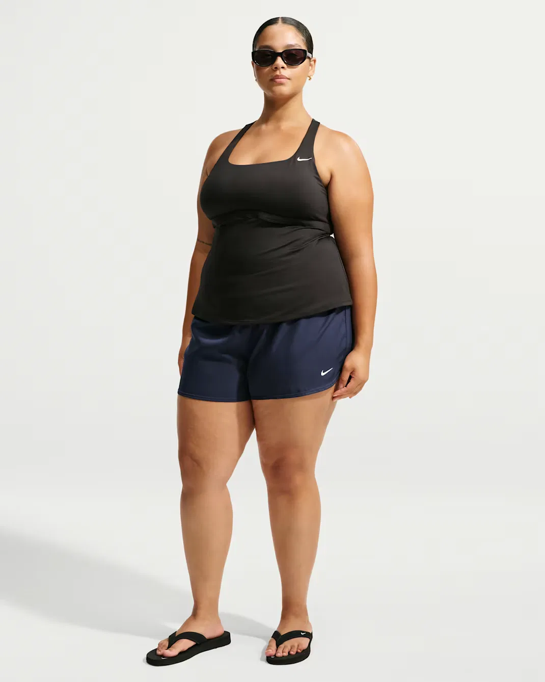 Женские плавки-шорты (большие размеры) Nike Swim Effortless Essential, Midnight Navy