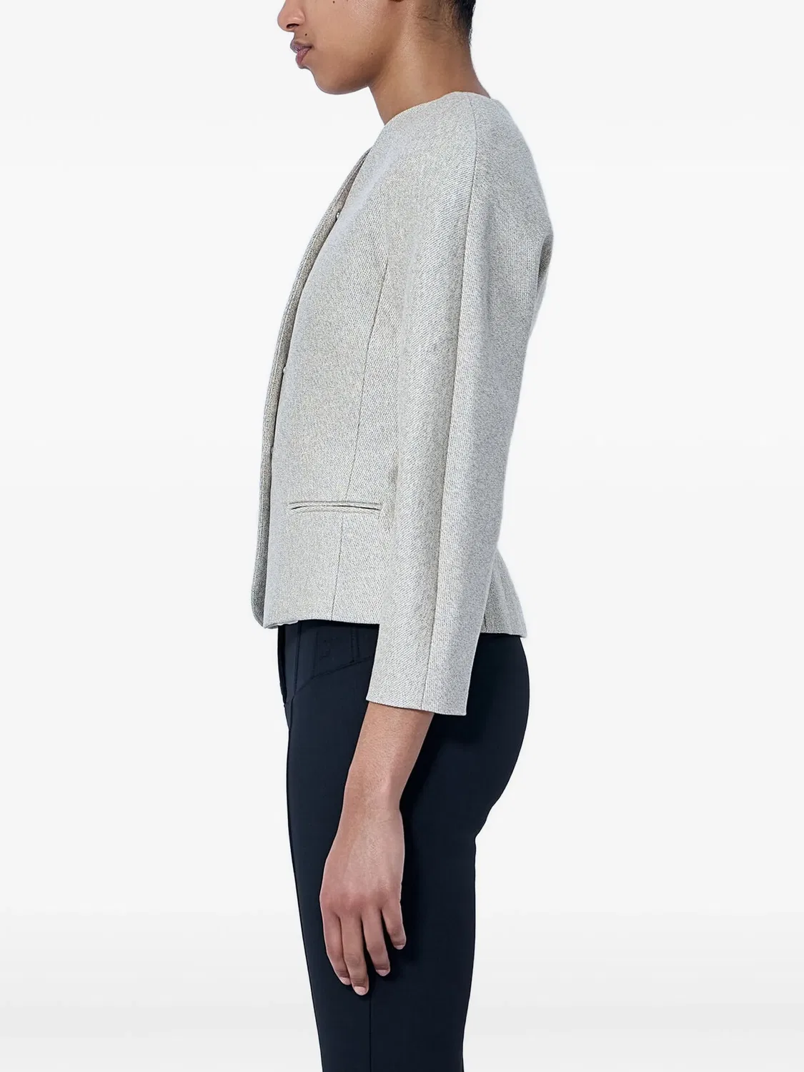 Жакет The Ovalo Jacquemus, нейтральные цвета — фото 2