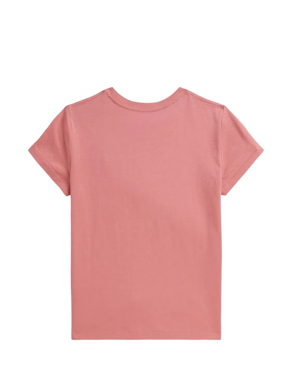 Футболка с вышитым логотипом Polo Ralph Lauren Kids, розовый — фото 2