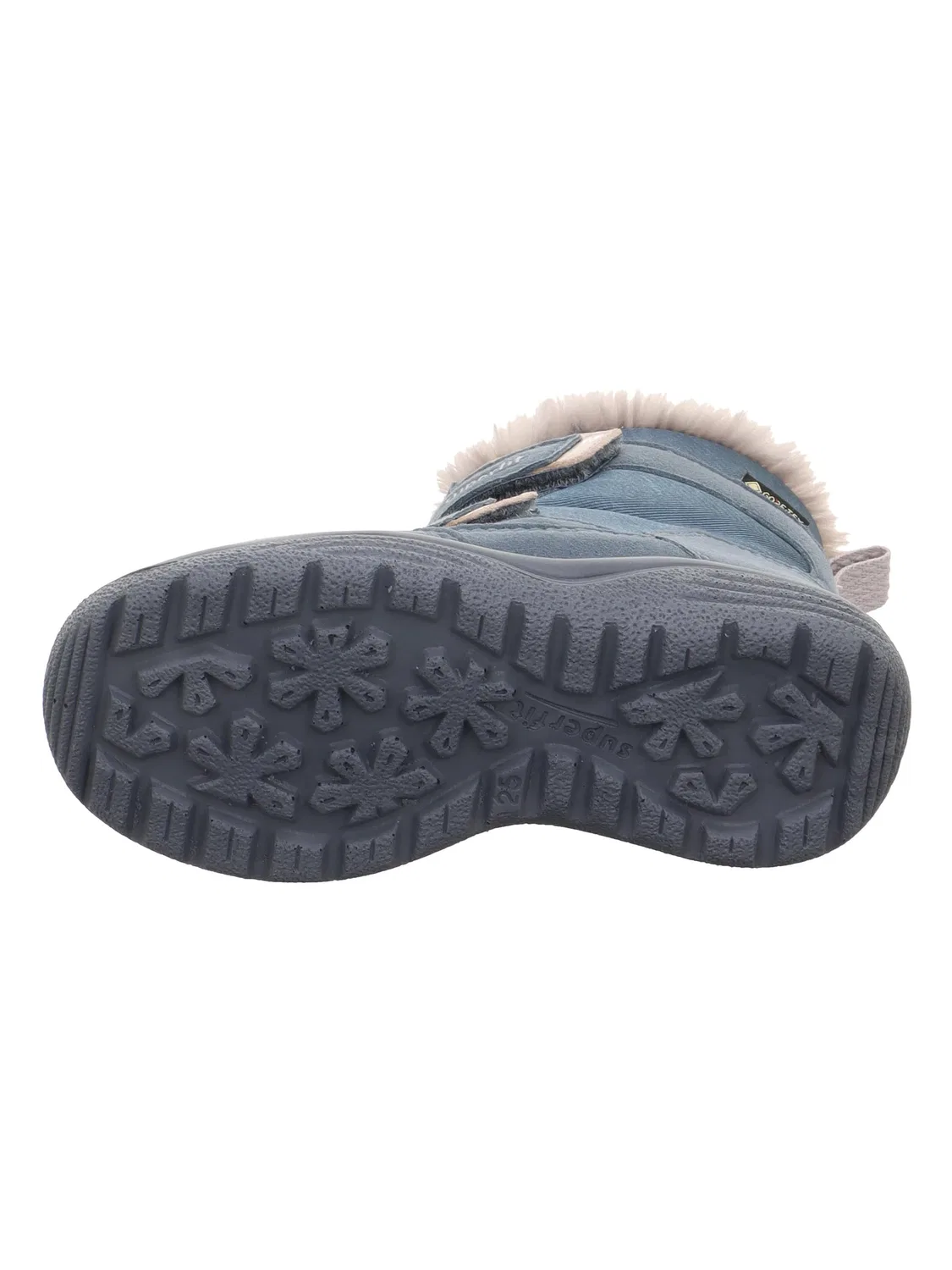 Детские снежные ботинки для девочек на липучке Crystal Warm Superfit, Blue 8030 — фото 4