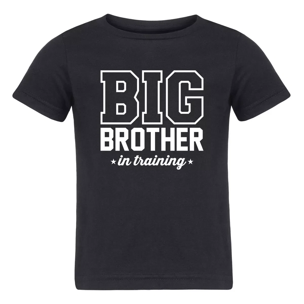 Детская футболка с принтом Big Brother In Training Instant Message, Black