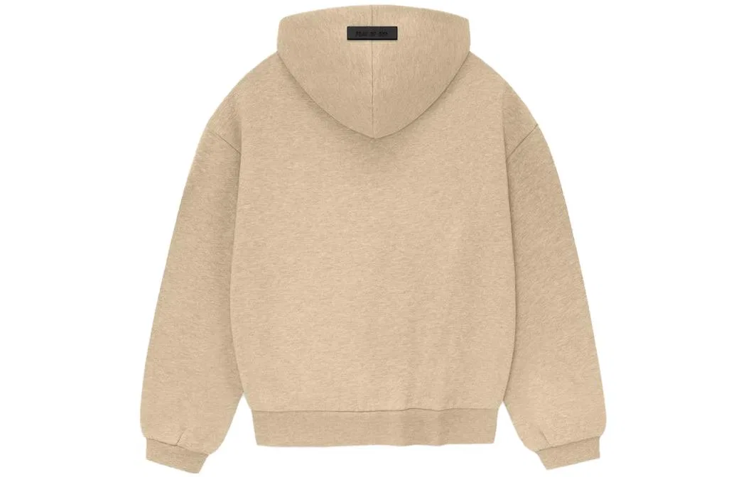 Детский свитшот с принтом Fear Of God Essentials, Cloudy Gold/Gold Heather — фото 3
