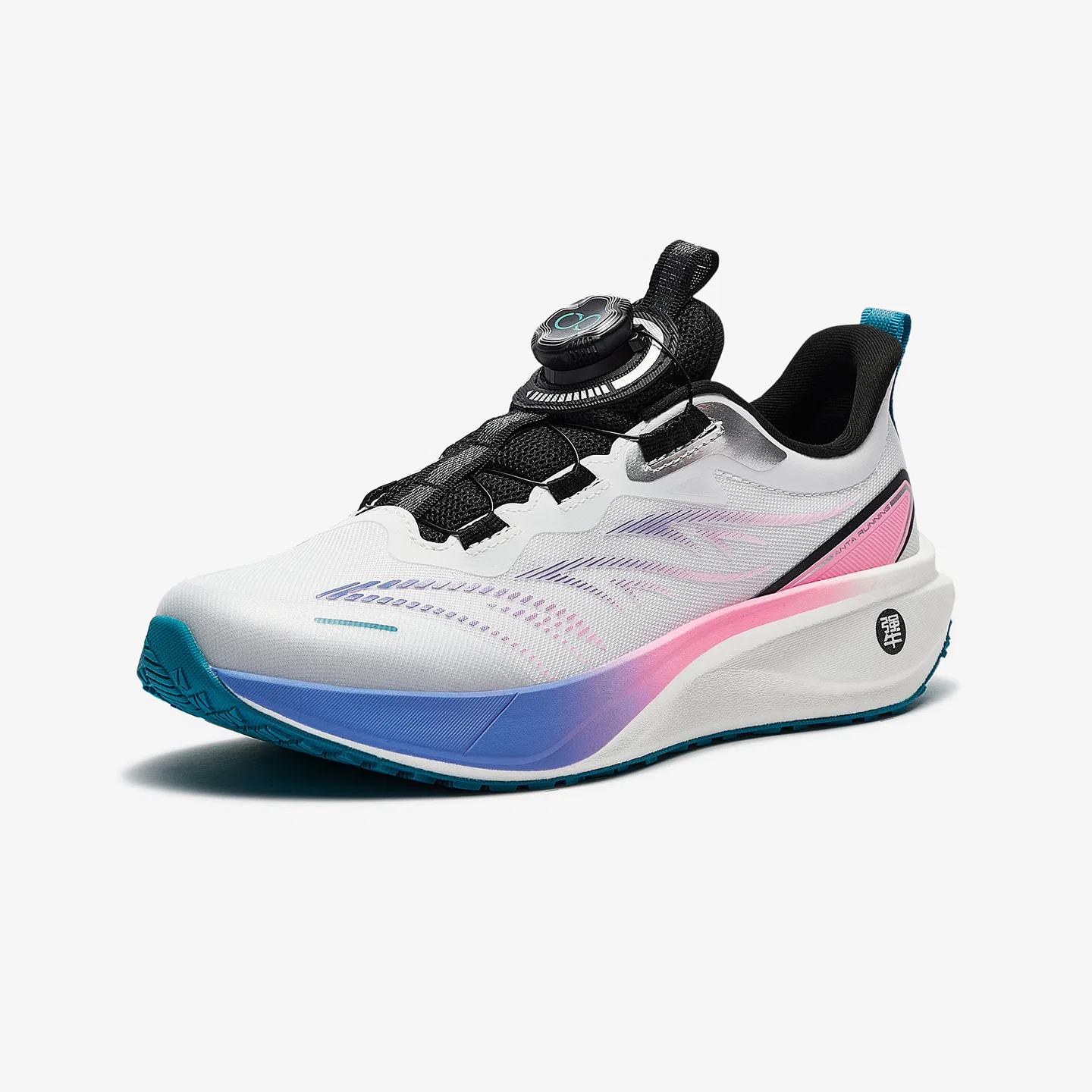 Детские кроссовки для бега с принтом Decisive Victory Fabric Low top Running Shoes Antakids, Ivory White/Cabin Red — фото 3