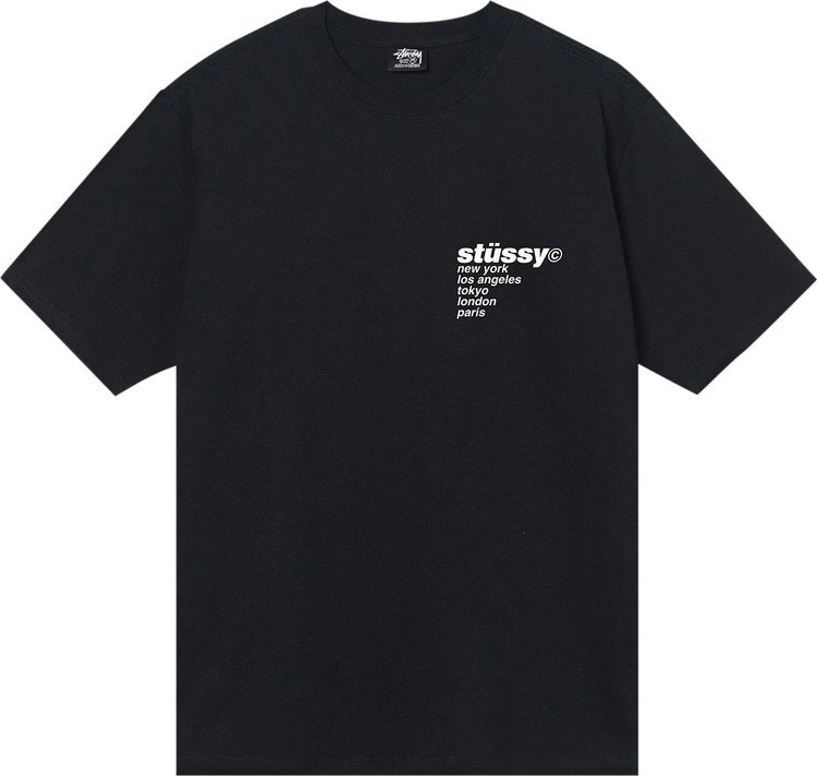 

Футболка Stussy Strawberry Tee 'Black', черный