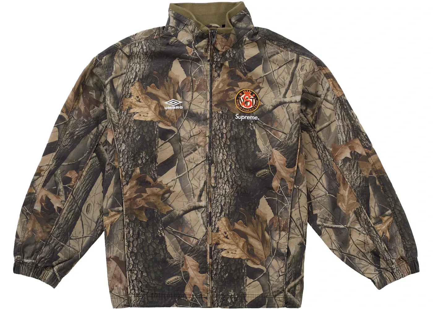 Мужская куртка из рипстоп-хлопка с камуфляжным принтом Supreme Umbro Jacket (SS26), Realtree Hardwoods Camo