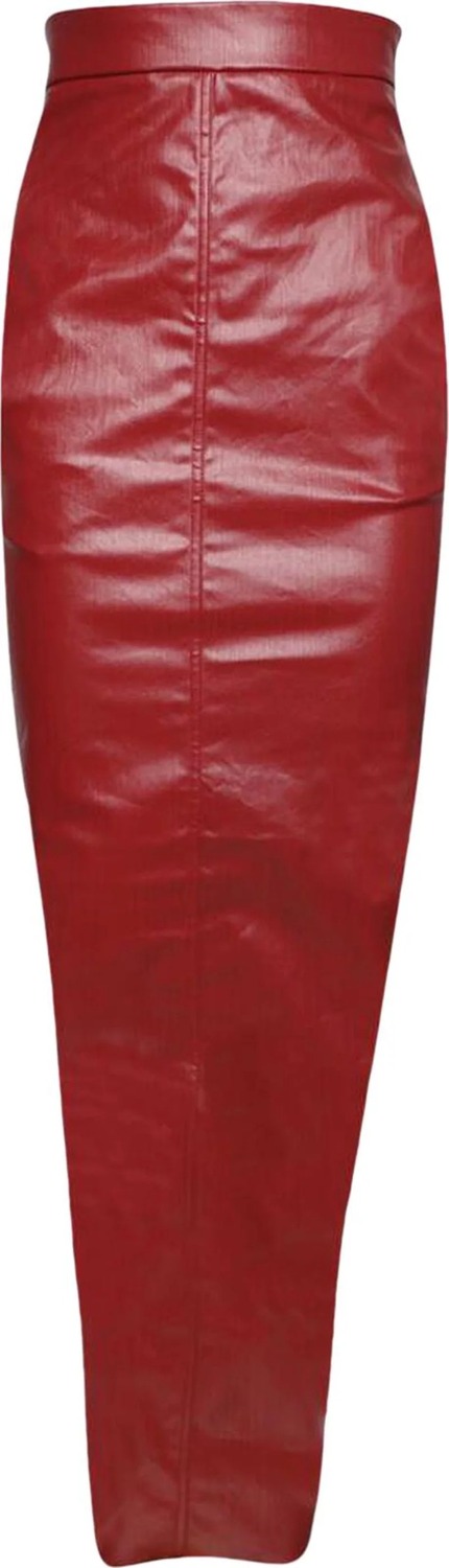

Юбка макси Rick Owens Dirt Pillar Denim, красный