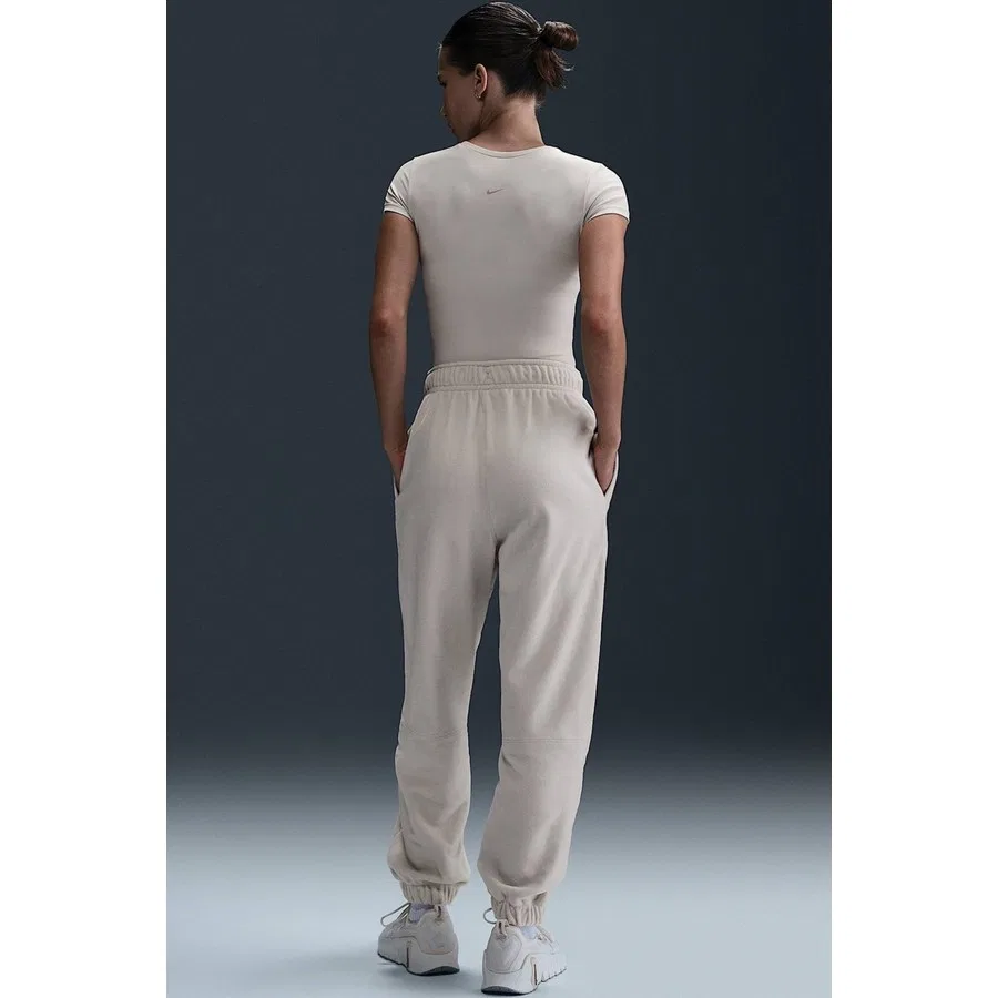 Женские спортивные штаны из флиса Nike Therma-FIT One Loose Fleece, Светло-кремовый — фото 4