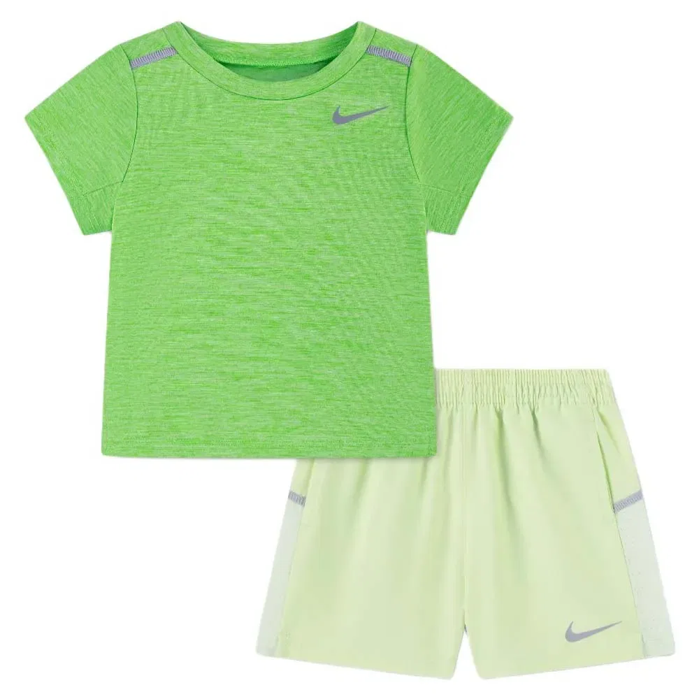 Комплект футболка и брюки Dri Fit Miler Nike, зеленый