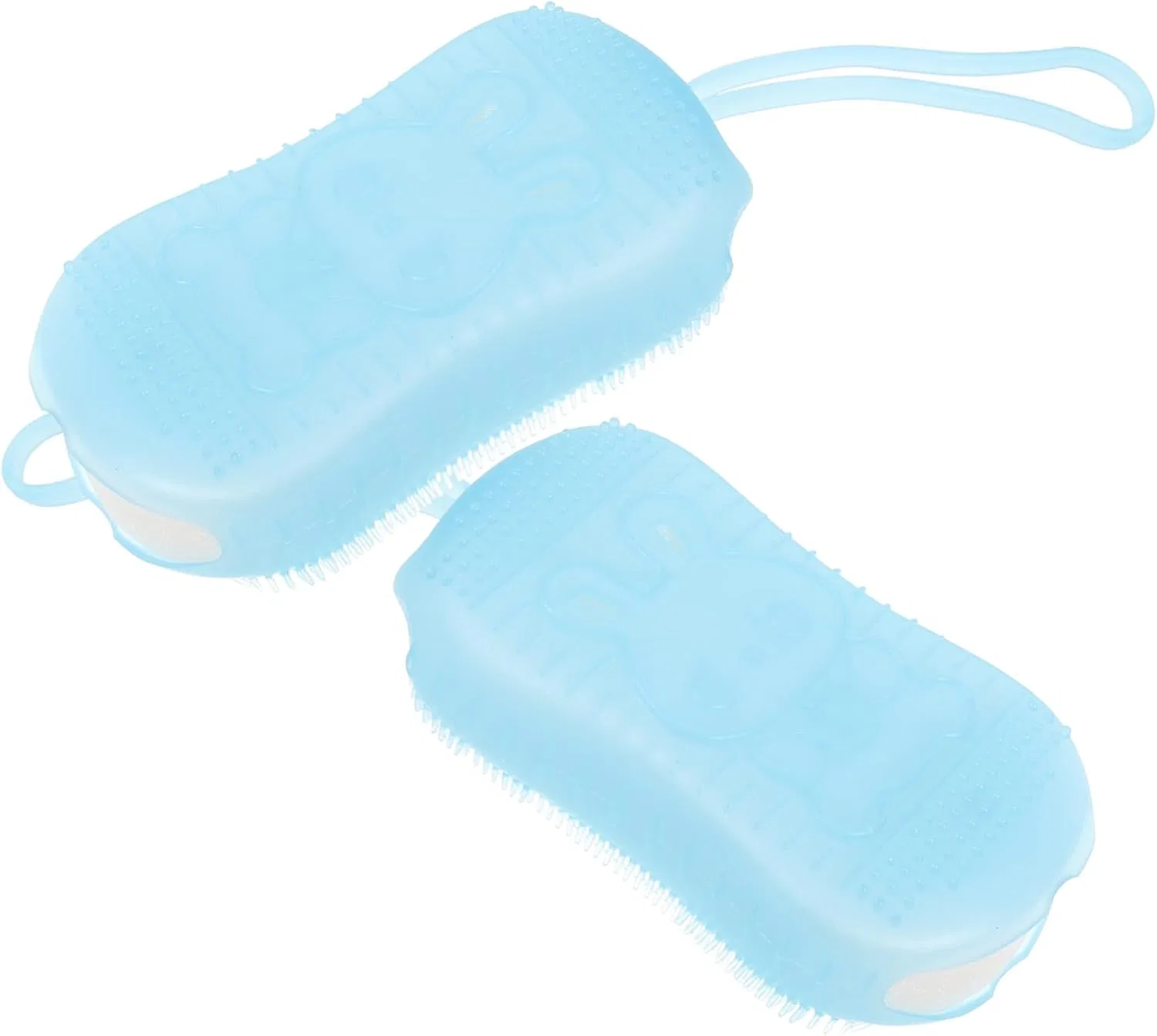 Щетка для лица и тела из силикона, Набор 2 шт, Sky Blue Generisch
