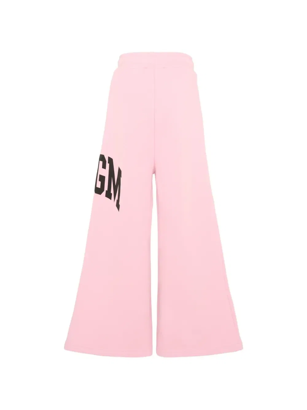 Широкие спортивные брюки с принтом логотипа Msgm Kids, розовый — фото 2
