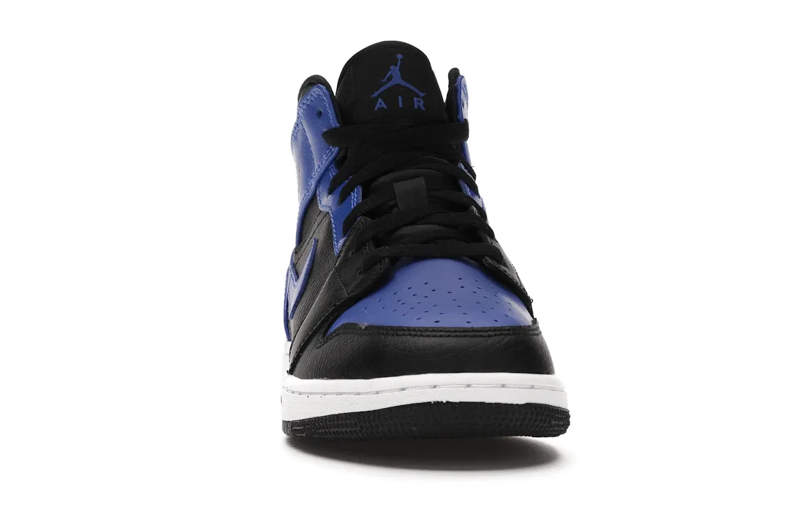 Детские кроссовки Lifestyle с высоким верхом Jordan 1 Mid, Black/Hyper Royal-White — фото 2