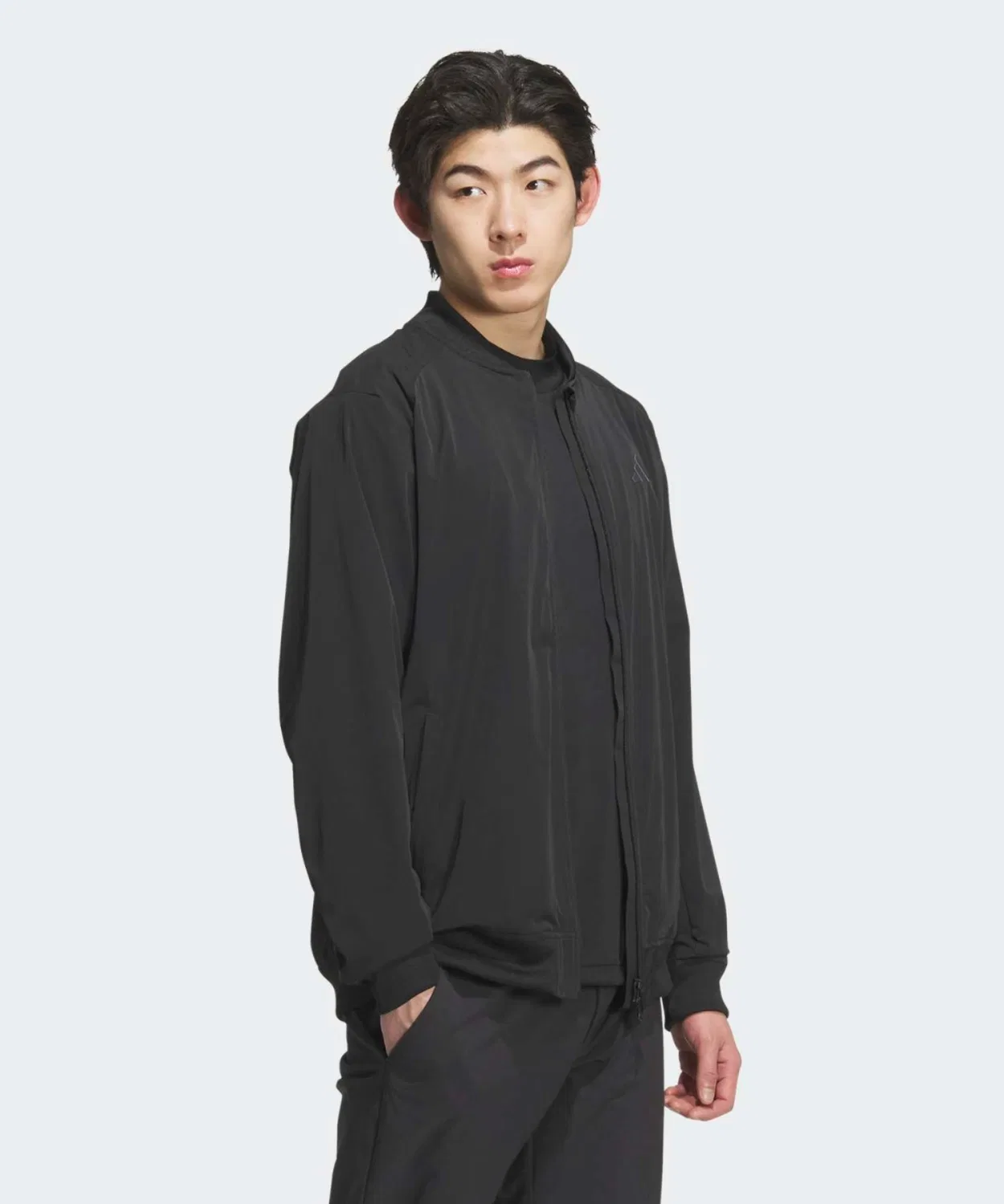 Мужская куртка с длинным рукавом модель Full Zip Jacket, Adidas, Black — фото 3