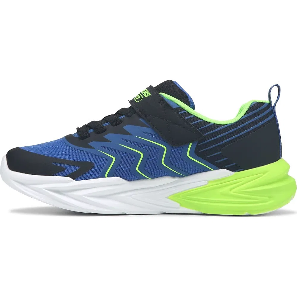 Детские кроссовки Flex Glow со светящейся подошвой Skechers, Black/Blue/Lime — фото 3