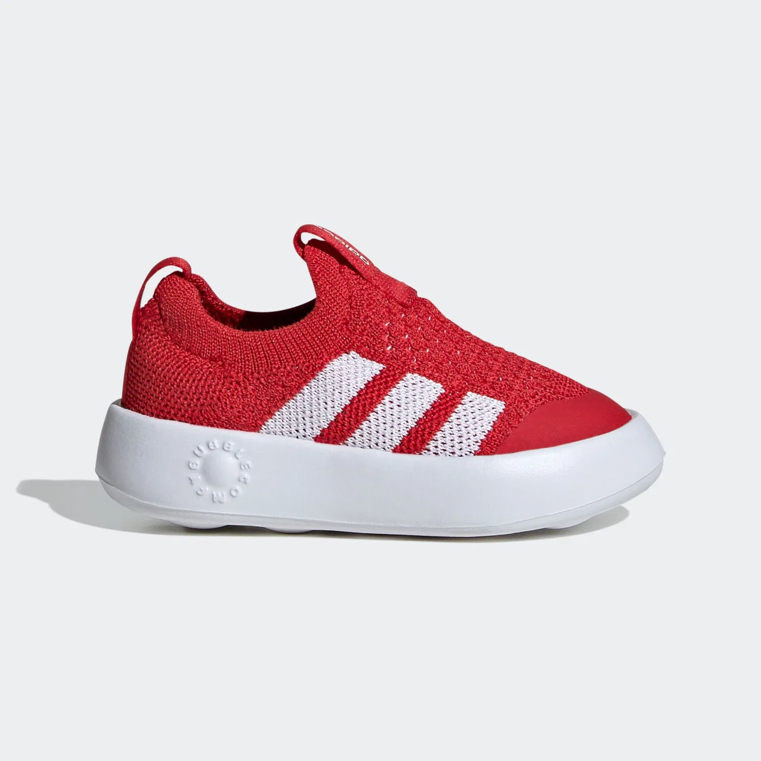 Детские кроссовки-слипоны с технологией Bubblecomfy Adidas Sportswear, Red/White/Black — фото 2