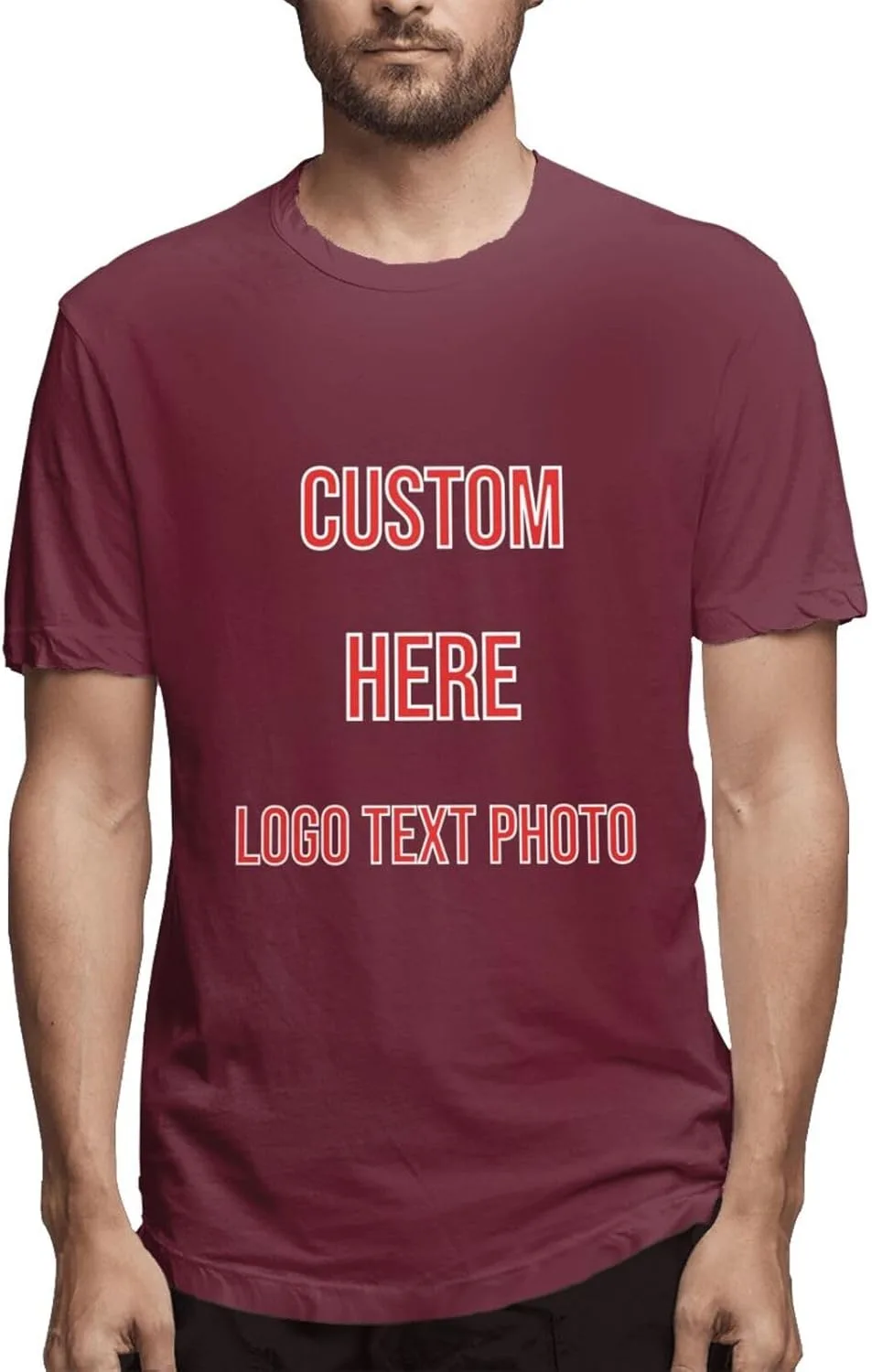 Футболка Custom с принтом для мужчин — фото 4