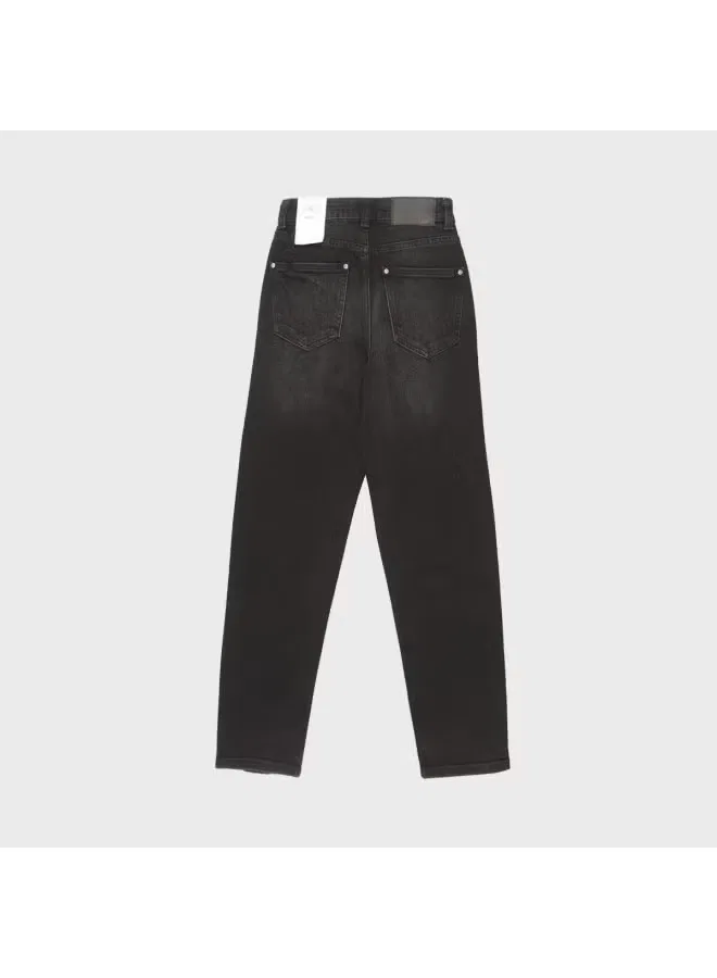 Джинсы состаренный эффект классические Zara, черный — фото 3