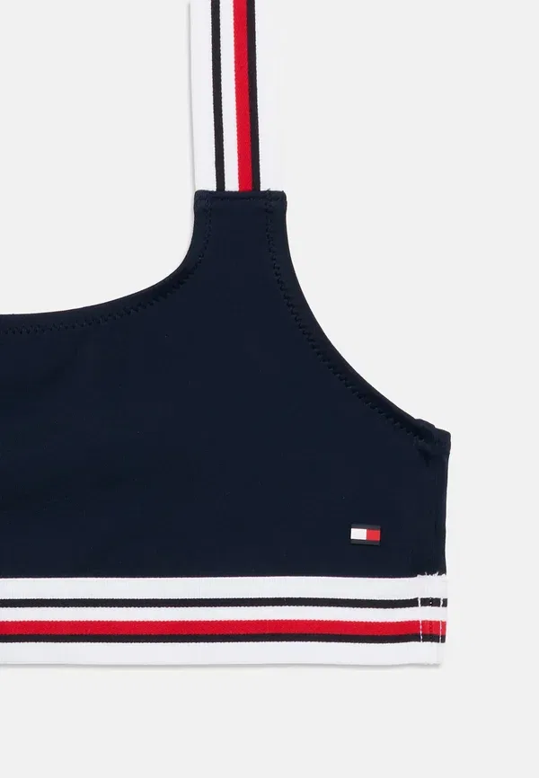Комплект бикини из нейлона и эластана Global stripe bralette and briefs set Tommy Hilfiger, dark night темно-синий — фото 3
