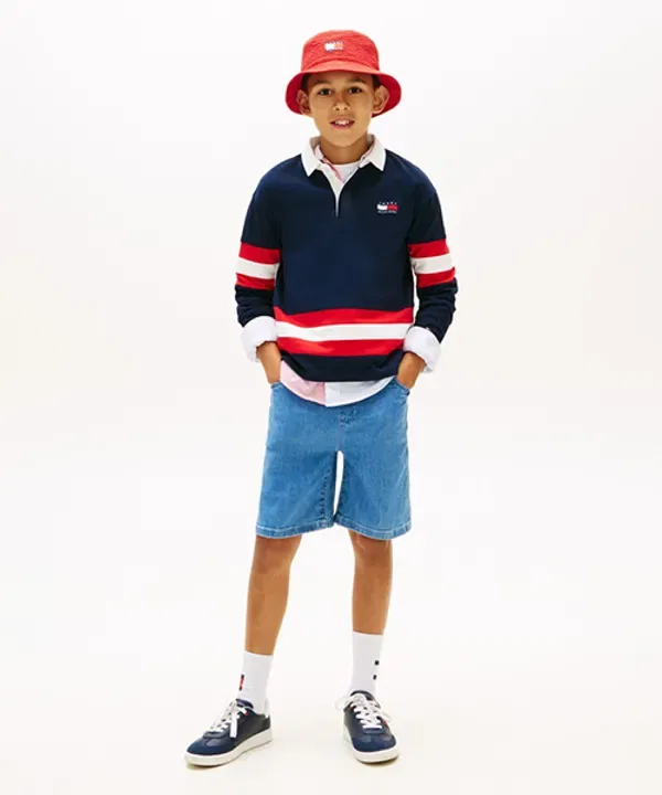 Шорты на резинке, Tommy Hilfiger Kids, деним