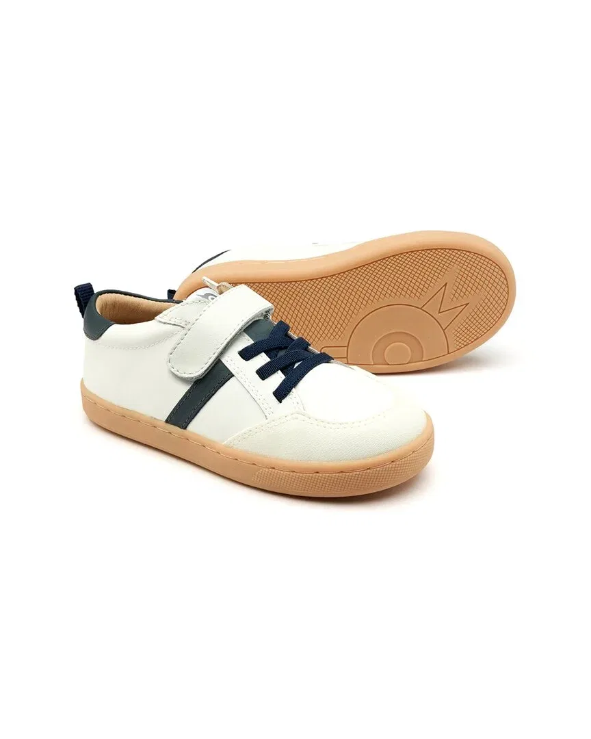 Детские кожаные кроссовки на липучке Oldsoles Urban Road Old Soles, Snow/Navy