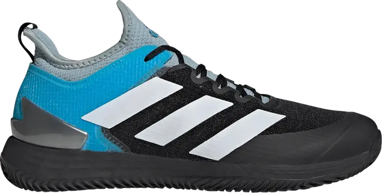 Кроссовки Adidas Adizero Ubersonic 4 Clay Court 'Magic Grey Black', серый — фото 2