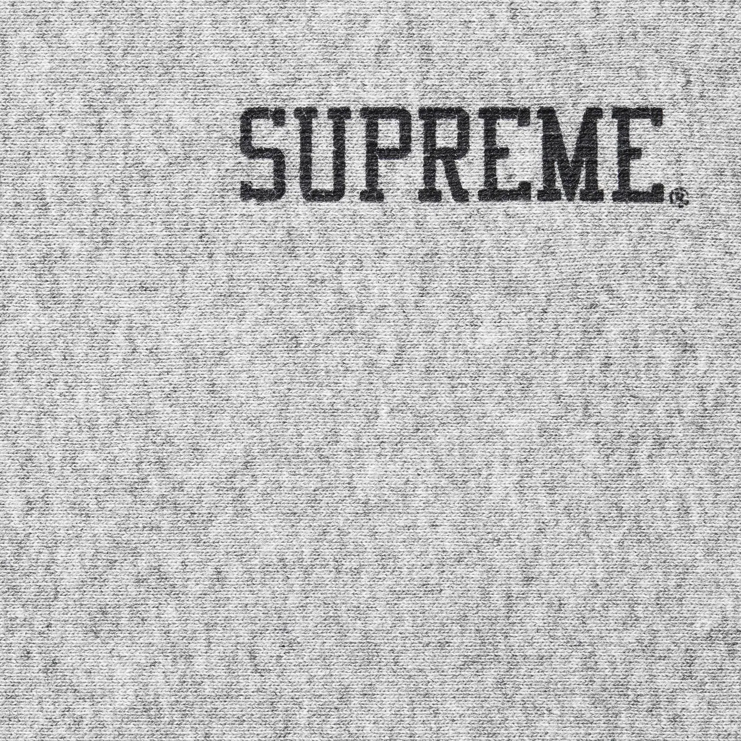 Свитшот Supreme Washed Crewneck, серый — фото 2