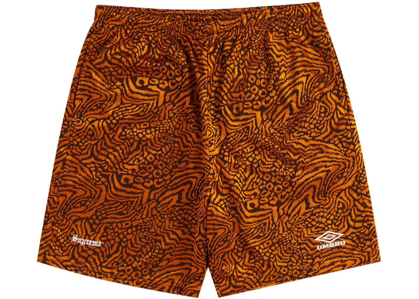 Мужские шорты с принтом Supreme Umbro Jacquard Animal Print, Orange