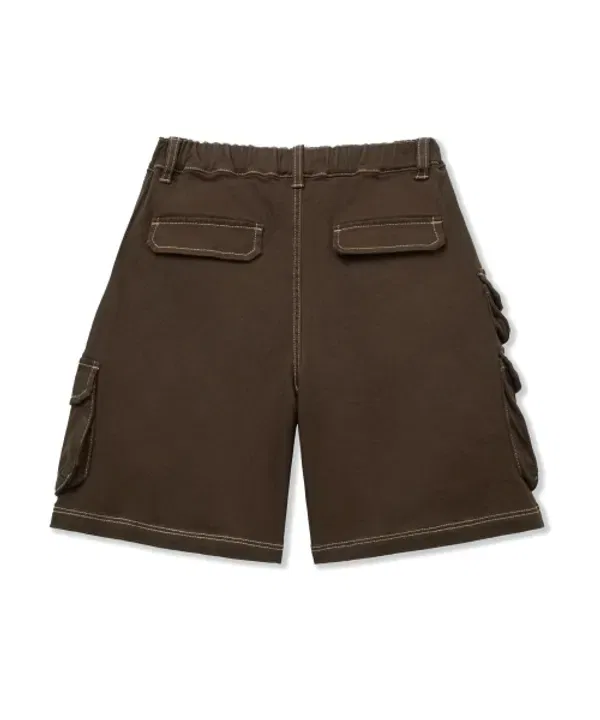 Шорты карго хлопковые, Kids cargo cotton pants Brownbreath Kids, коричневый — фото 3