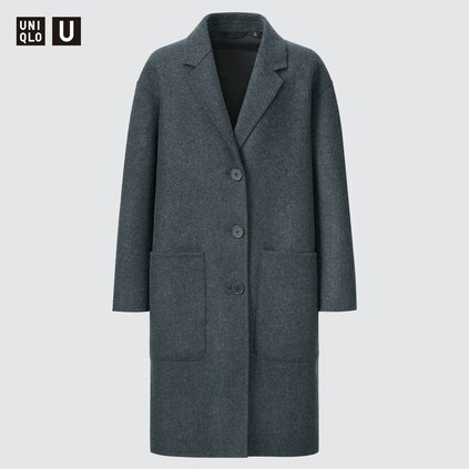 

Шерстяное пальто женское Uniqlo, 08 темно-серый