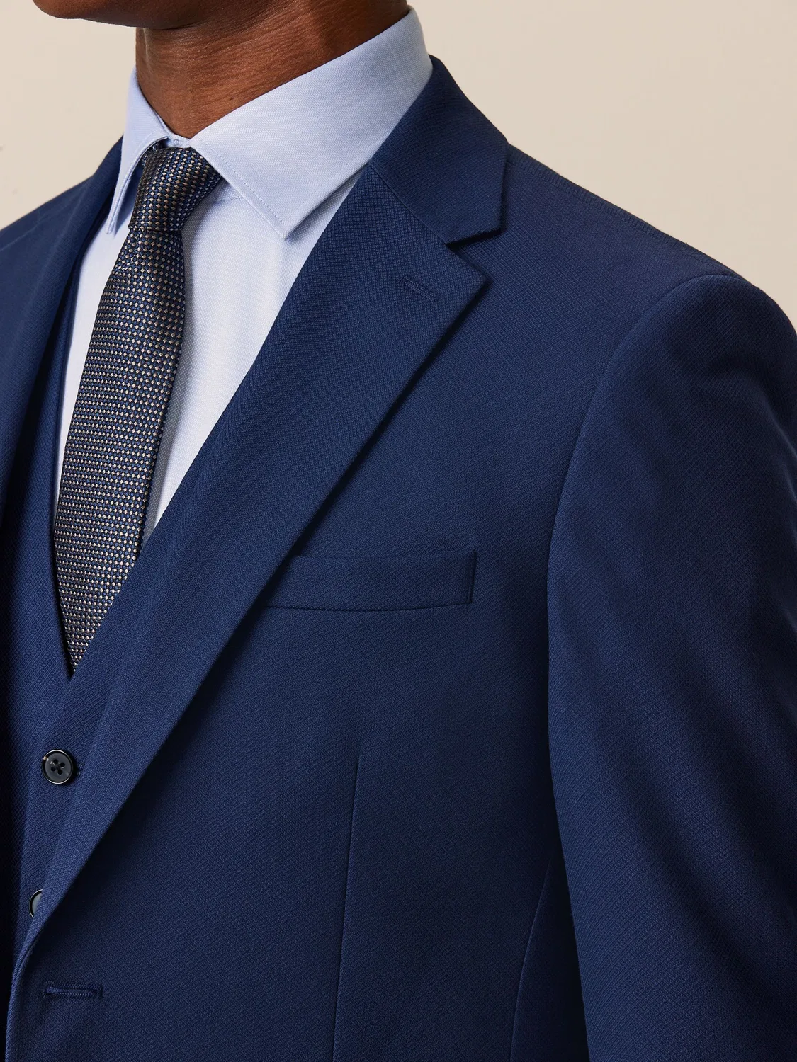 Пиджак костюмный Slim Fit Textured Next, ярко-синий — фото 4