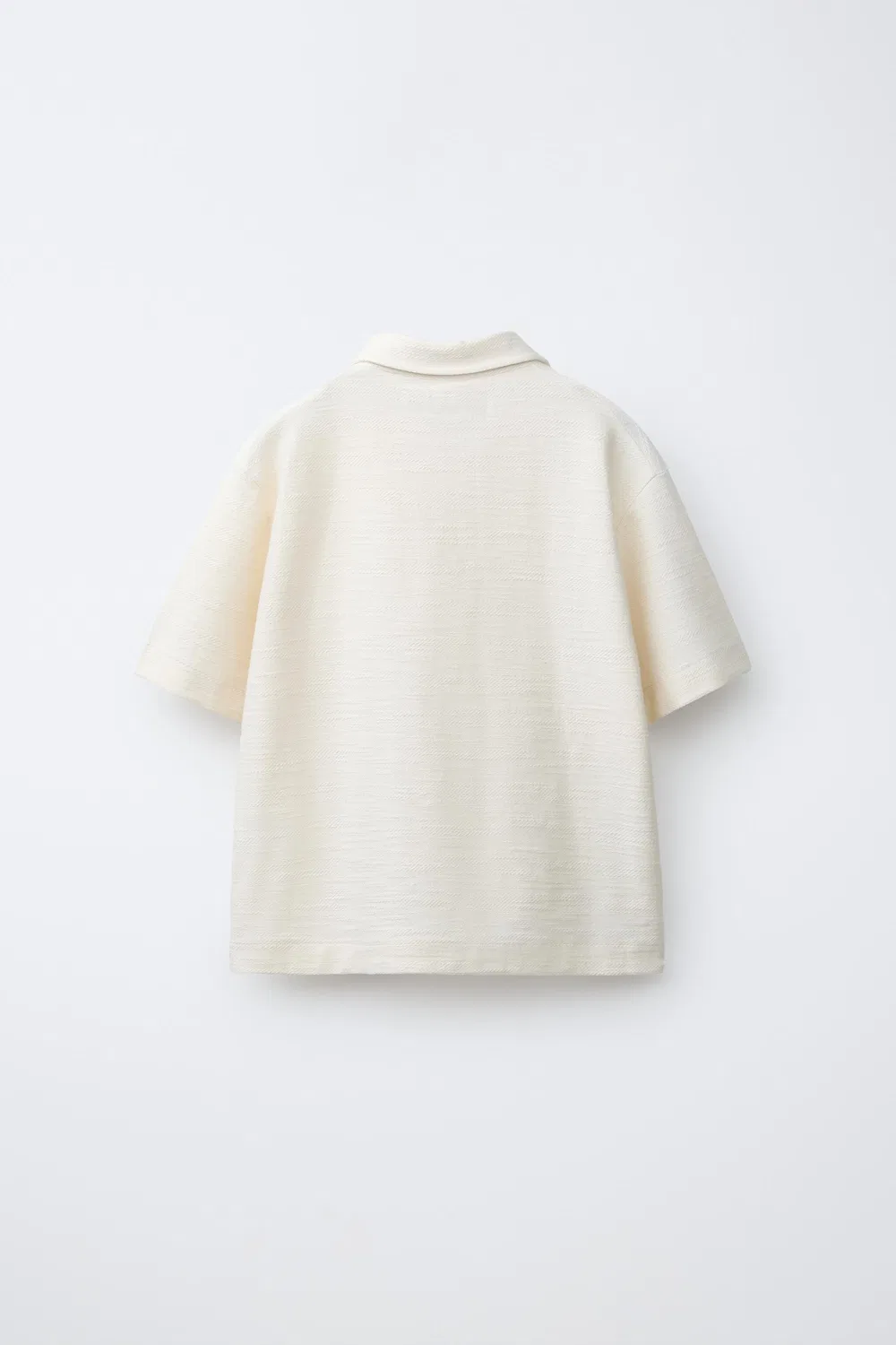 Комплект из рубашки и шорт-бермуд с этикеткой ZARA, Ecru/Beige — фото 3