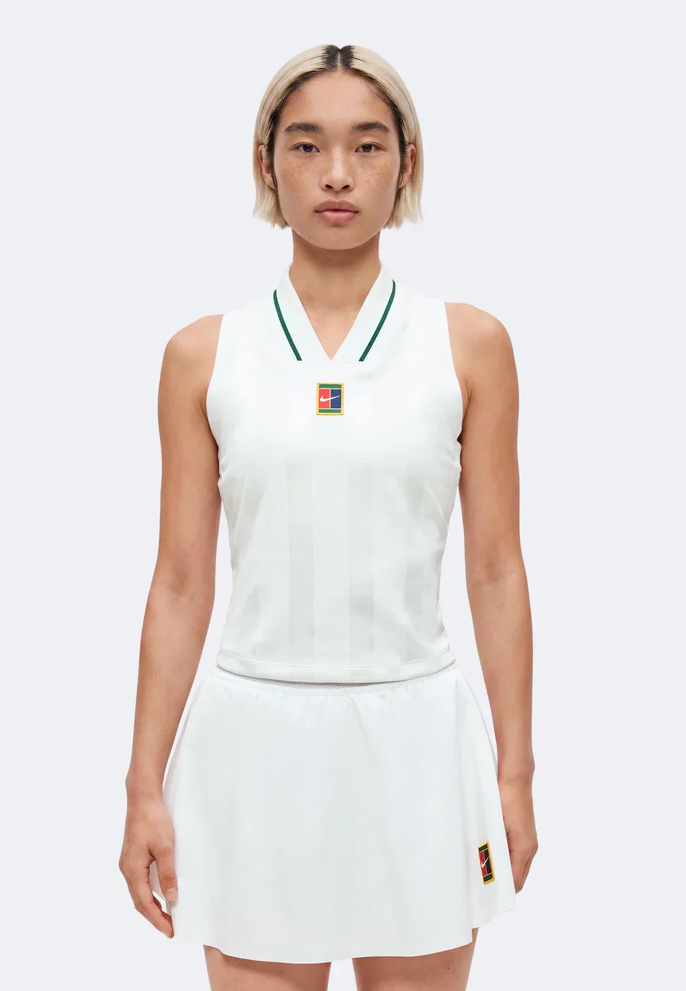 Майка Nikecourt Slam Tank - топ Nike Performance, White — фото 3