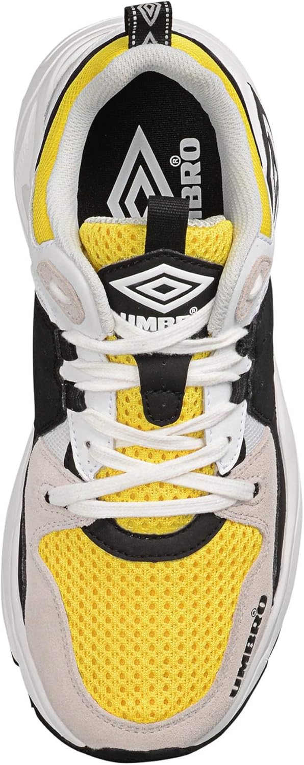 Мужские кроссовки Umbro Runner, белый/черный/желтый/серый — фото 2