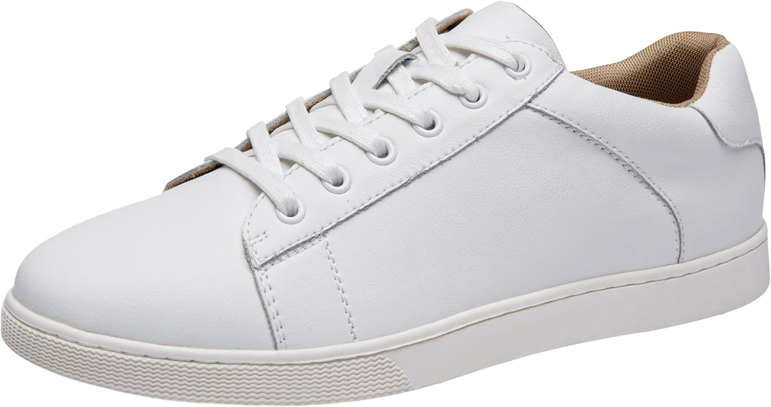 

Мужские повседневные кожаные кроссовки Jousen, деловые повседневные туфли для мужчин, дышащие модные кроссовки, белый