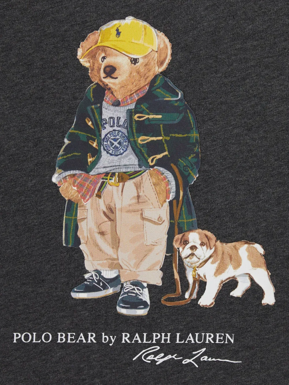 Толстовка Polar Bear с круглым вырезом POLO RALPH LAUREN KIDS, серый — фото 3