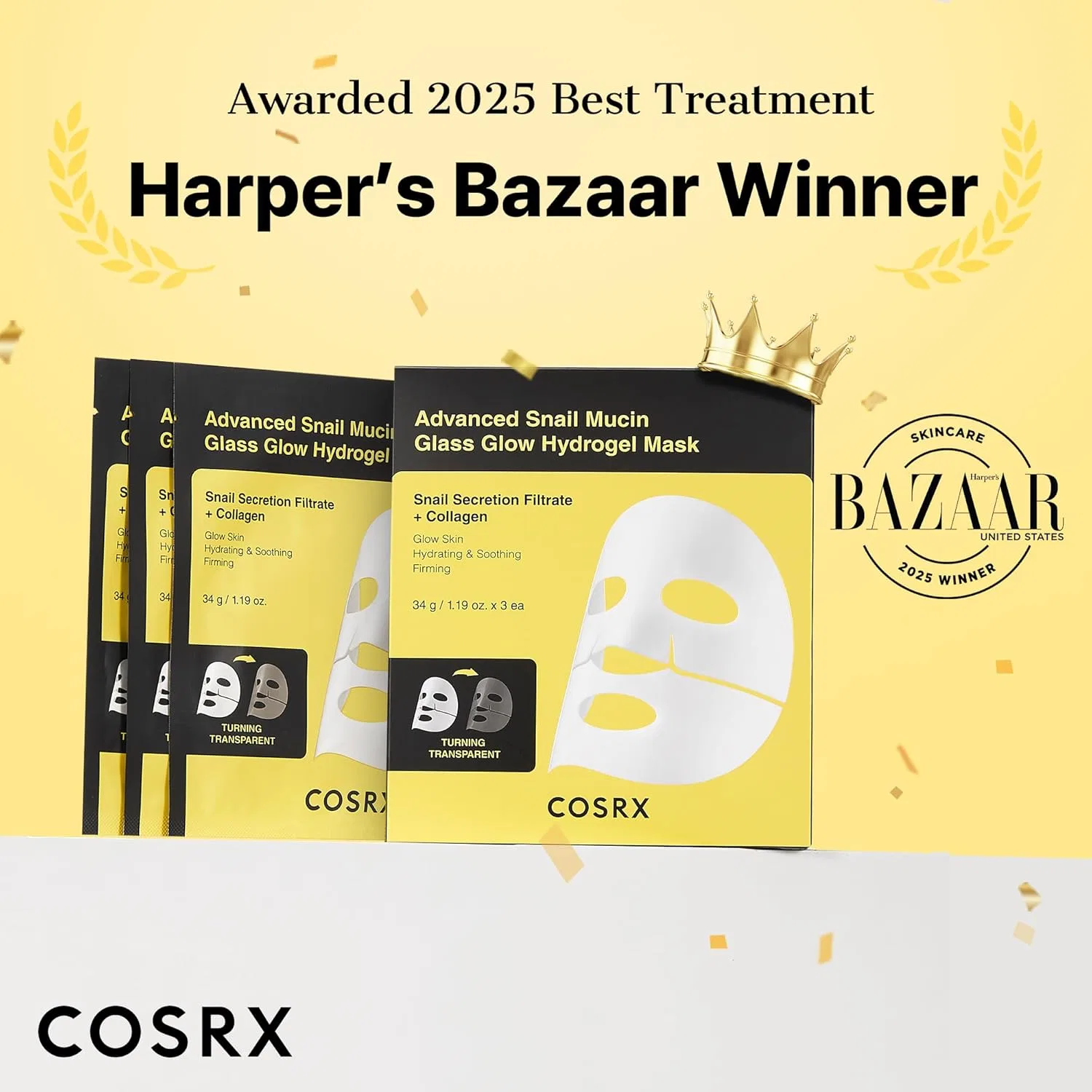 Тоник Cosrx — Гидрогелевая «Advanced Snail Mucin Glass Glow» от , , Snail Mucin — фото 2