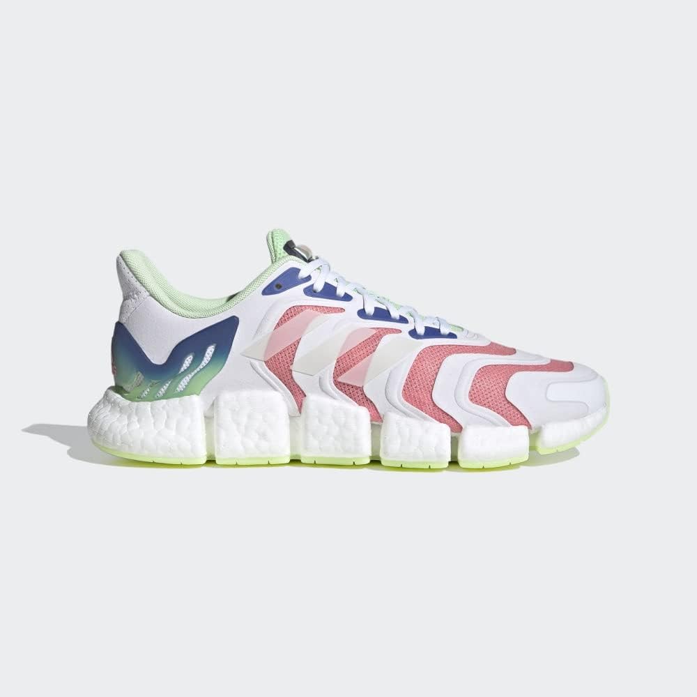 Мужские беговые кроссовки Adidas Climacool Vento, цвет Signal Pink/Core Black/White, белый/серый/розовый — фото 2