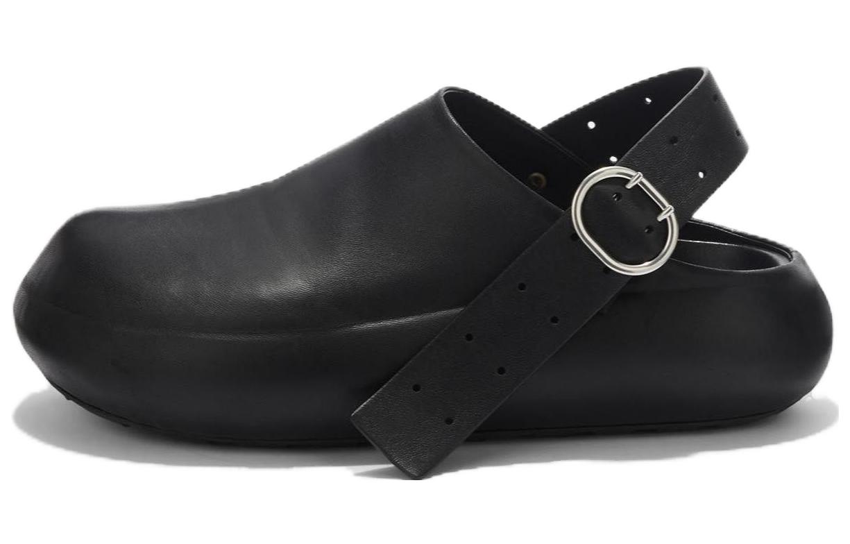 

Сандалии из кожи Sabot JIL SANDER, черные